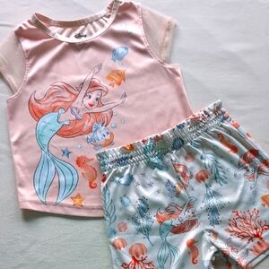 Disney Ariel and Friends Sleepwear Set - Pink and White
